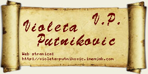 Violeta Putniković vizit kartica